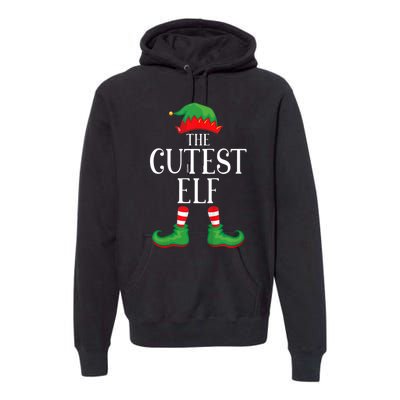 Cutest Elf Matching Group Xmas Funny Family Christmas Premium Hoodie