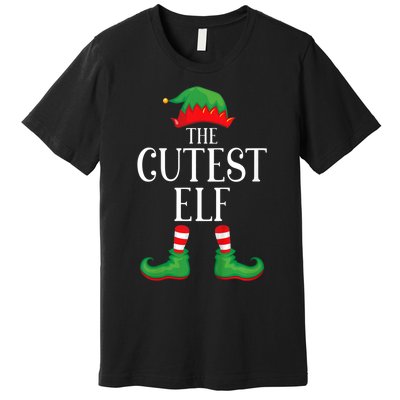 Cutest Elf Matching Group Xmas Funny Family Christmas Premium T-Shirt