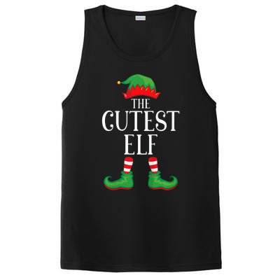 Cutest Elf Matching Group Xmas Funny Family Christmas PosiCharge Competitor Tank