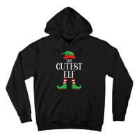 Cutest Elf Matching Group Xmas Funny Family Christmas Tall Hoodie