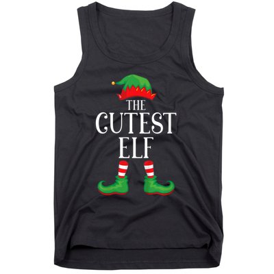 Cutest Elf Matching Group Xmas Funny Family Christmas Tank Top