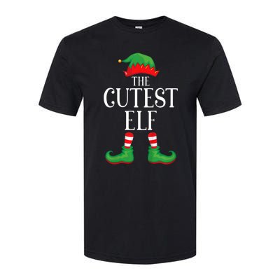 Cutest Elf Matching Group Xmas Funny Family Christmas Softstyle CVC T-Shirt