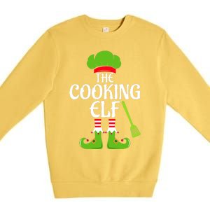 Cooking Elf Matching Family Group Christmas Party Xmas Funny Premium Crewneck Sweatshirt