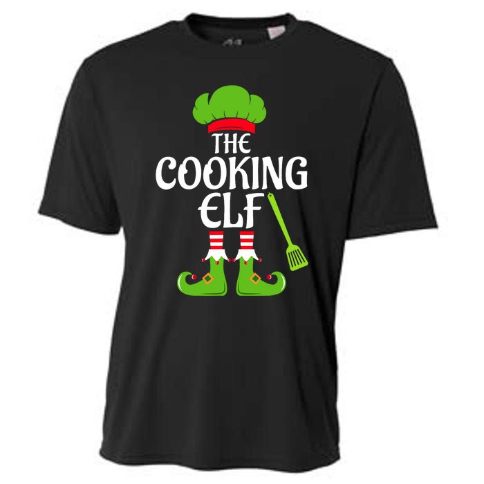 Cooking Elf Matching Family Group Christmas Party Xmas Funny Cooling Performance Crew T-Shirt