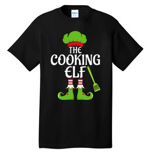 Cooking Elf Matching Family Group Christmas Party Xmas Funny Tall T-Shirt