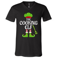 Cooking Elf Matching Family Group Christmas Party Xmas Funny V-Neck T-Shirt