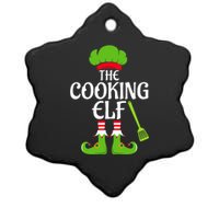 Cooking Elf Matching Family Group Christmas Party Xmas Funny Ceramic Star Ornament