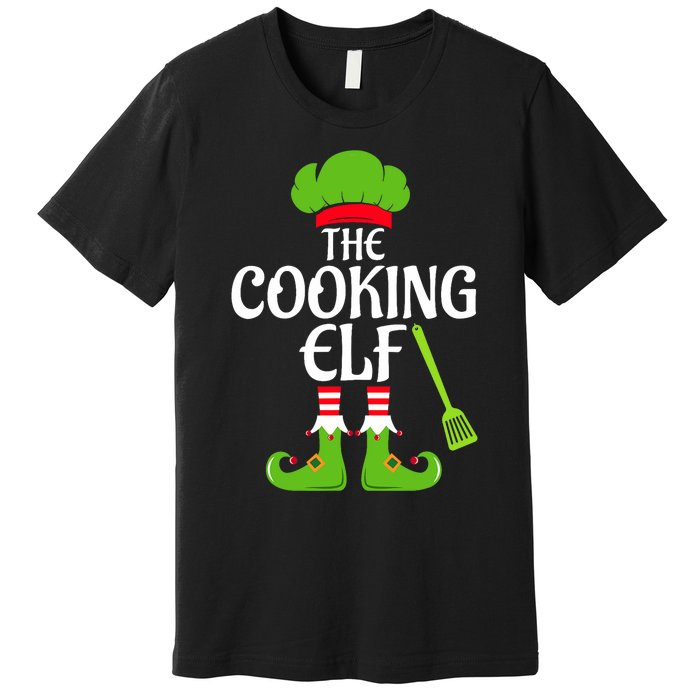 Cooking Elf Matching Family Group Christmas Party Xmas Funny Premium T-Shirt