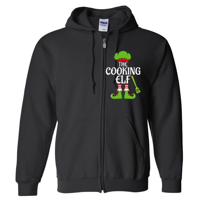 Cooking Elf Matching Family Group Christmas Party Xmas Funny Full Zip Hoodie