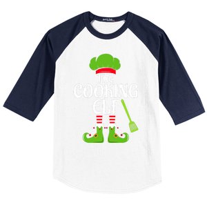 Cooking Elf Matching Family Group Christmas Party Xmas Funny Baseball Sleeve Shirt