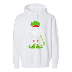 Cooking Elf Matching Family Group Christmas Party Xmas Funny Garment-Dyed Fleece Hoodie