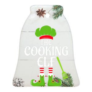 Cooking Elf Matching Family Group Christmas Party Xmas Funny Ceramic Bell Ornament