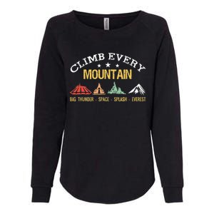 Climb Every Mountain Big Thunder Space Splashs Everests Womens California Wash Sweatshirt