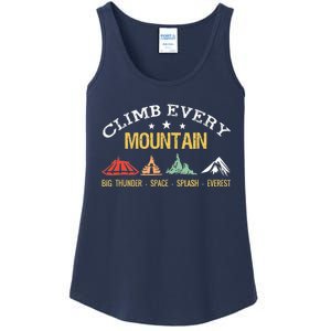 Climb Every Mountain Big Thunder Space Splashs Everests Ladies Essential Tank