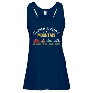 Climb Every Mountain Big Thunder Space Splashs Everests Ladies Essential Flowy Tank