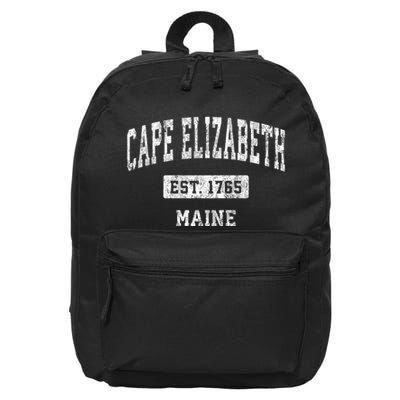 Cape Elizabeth Maine Me Vintage Sports 16 in Basic Backpack
