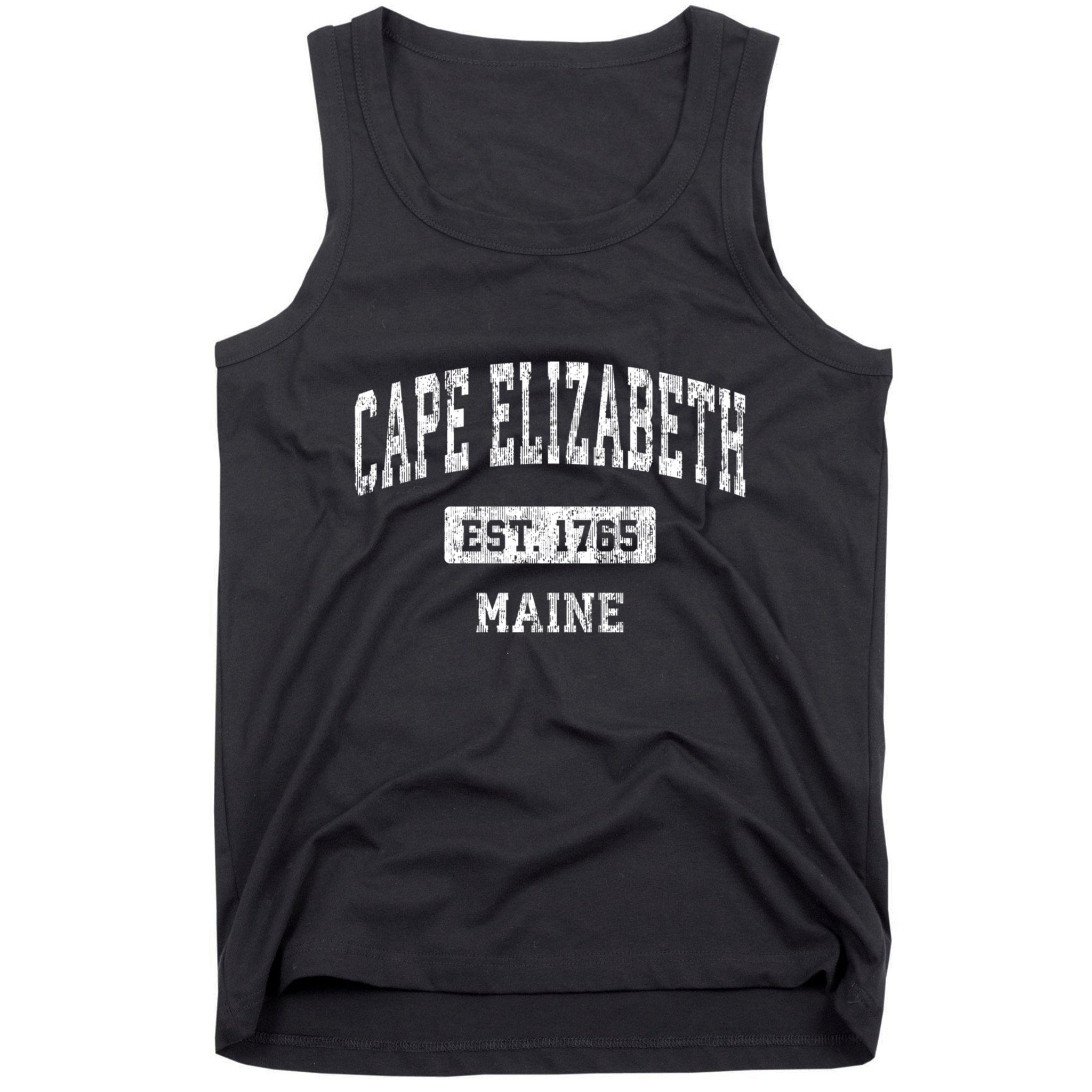 Cape Elizabeth Maine Me Vintage Sports Tank Top