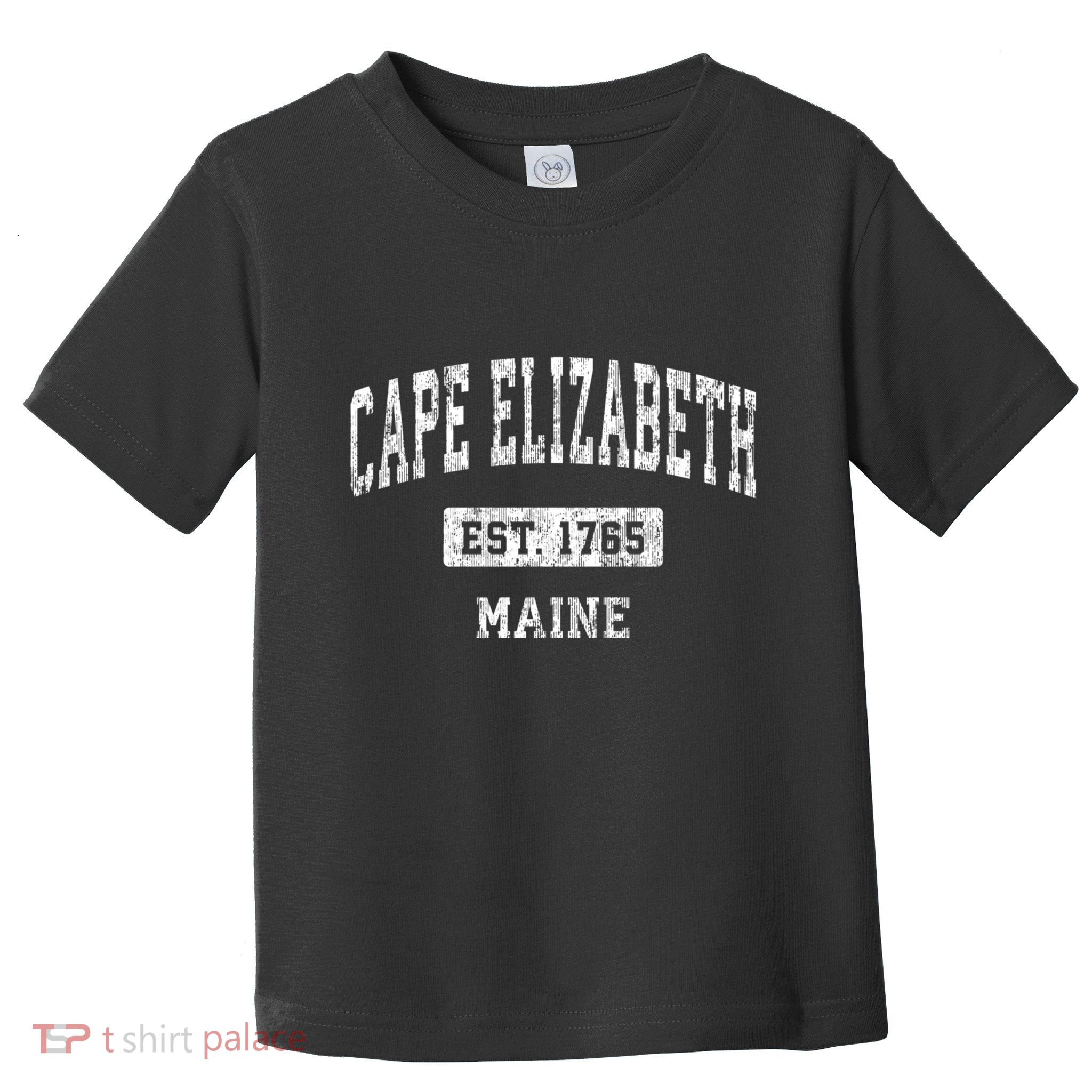 Cape Elizabeth Maine Me Vintage Sports Toddler T-Shirt