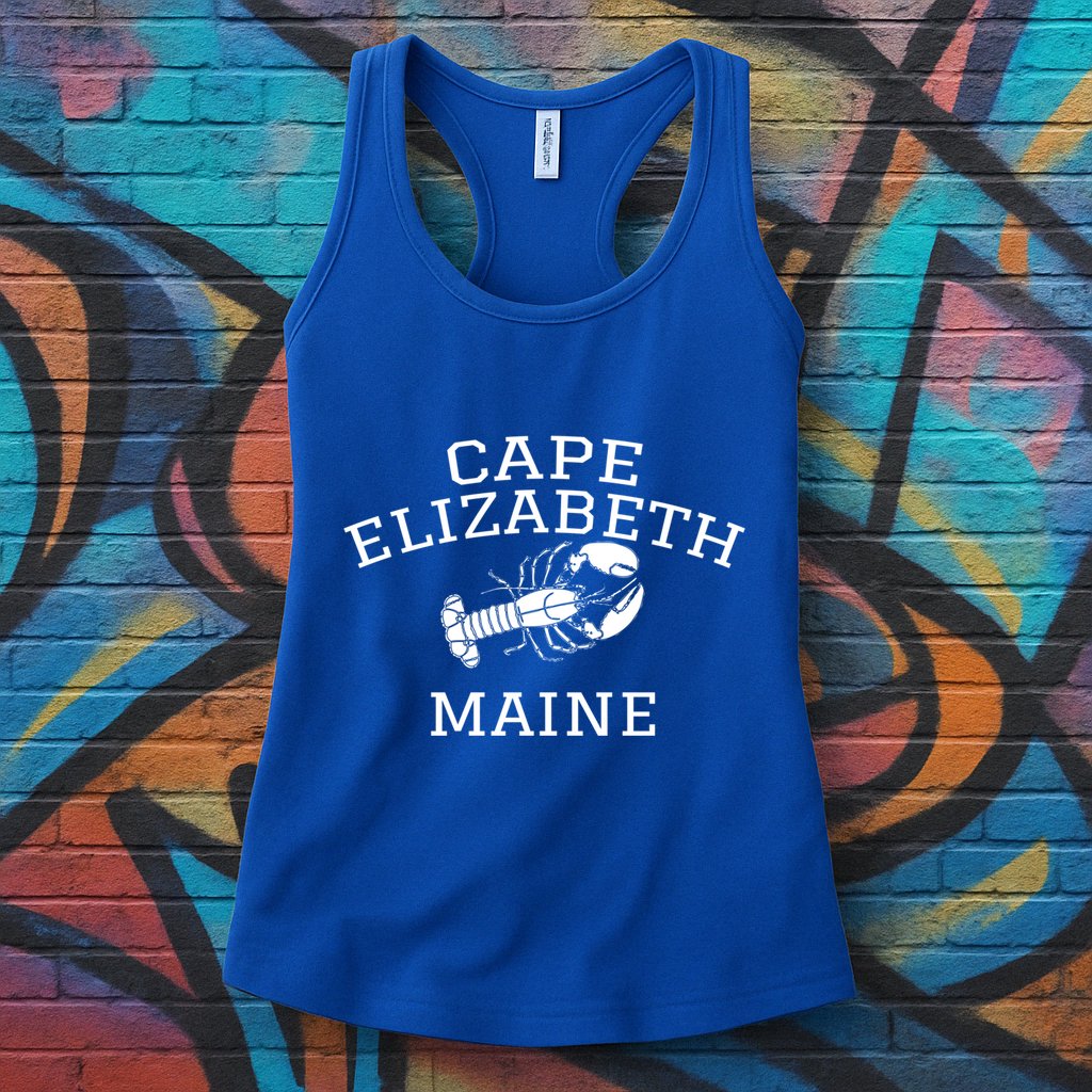 Cape Elizabeth Maine Lobster Gift Womens Tank Top