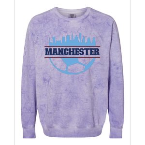 Cool England Manchester City FC Soccer Jersey Colorblast Crewneck Sweatshirt