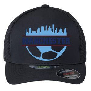 Cool England Manchester City FC Soccer Jersey Flexfit Unipanel Trucker Cap