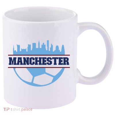 Cool England Manchester City FC Soccer Jersey 11oz C Handle Ceramic Mug