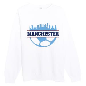 Cool England Manchester City FC Soccer Jersey Premium Crewneck Sweatshirt