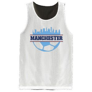 Cool England Manchester City FC Soccer Jersey Mesh Reversible Basketball Jersey Tank