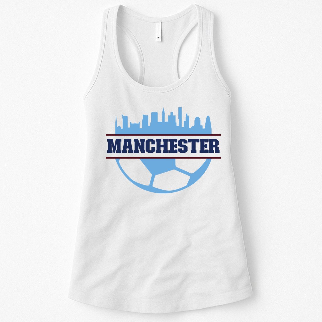 Cool England Manchester City FC Soccer Jersey Womens Tank Top