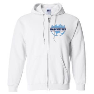 Cool England Manchester City FC Soccer Jersey Full Zip Hoodie