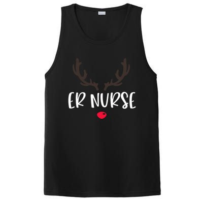 Christmas Er Nurse Rudolph Emergency Room Christmas Pajamas Cool Gift PosiCharge Competitor Tank