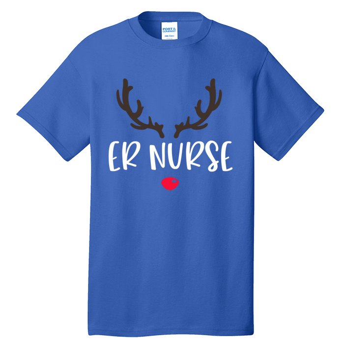 Christmas Er Nurse Rudolph Emergency Room Christmas Pajamas Cool Gift Tall T-Shirt