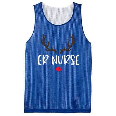 Christmas Er Nurse Rudolph Emergency Room Christmas Pajamas Cool Gift Mesh Reversible Basketball Jersey Tank