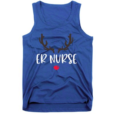 Christmas Er Nurse Rudolph Emergency Room Christmas Pajamas Cool Gift Tank Top