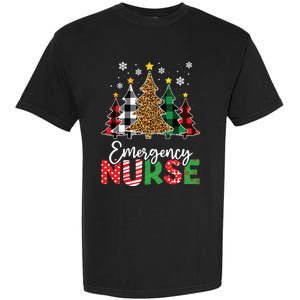 Christmas Er Nursing Women Xmas Tree Emergency Nurse Garment-Dyed Heavyweight T-Shirt