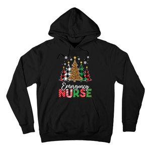 Christmas Er Nursing Women Xmas Tree Emergency Nurse Hoodie