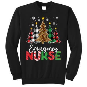 Christmas Er Nursing Women Xmas Tree Emergency Nurse Sweatshirt