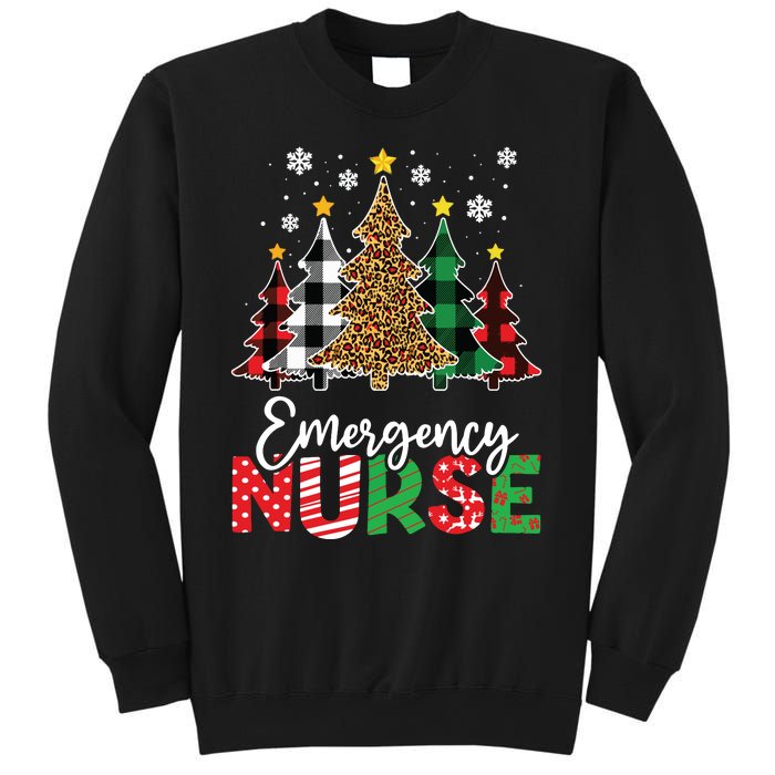 Christmas Er Nursing Women Xmas Tree Emergency Nurse Sweatshirt