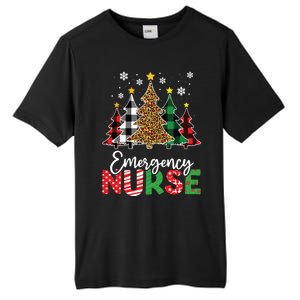 Christmas Er Nursing Women Xmas Tree Emergency Nurse Tall Fusion ChromaSoft Performance T-Shirt