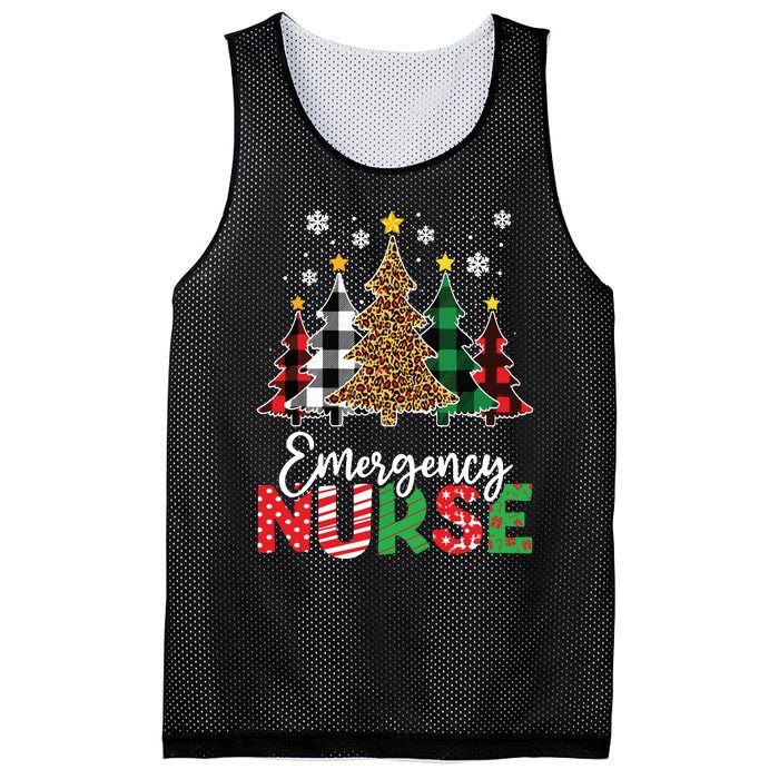 Christmas Er Nursing Women Xmas Tree Emergency Nurse Mesh Reversible Basketball Jersey Tank