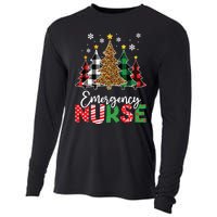 Christmas Er Nursing Women Xmas Tree Emergency Nurse Cooling Performance Long Sleeve Crew