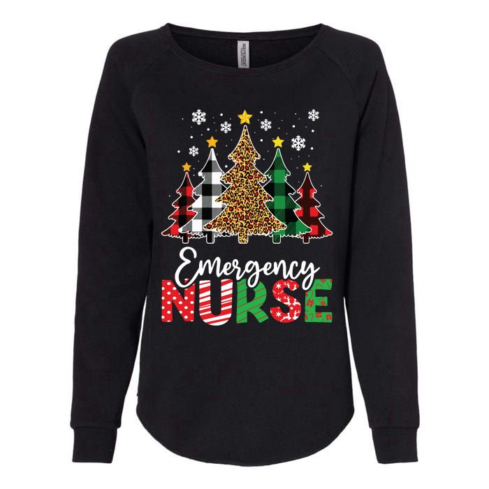 Christmas Er Nursing Women Xmas Tree Emergency Nurse Womens California Wash Sweatshirt