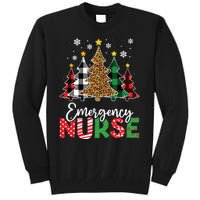 Christmas Er Nursing Women Xmas Tree Emergency Nurse Tall Sweatshirt