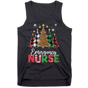 Christmas Er Nursing Women Xmas Tree Emergency Nurse Tank Top