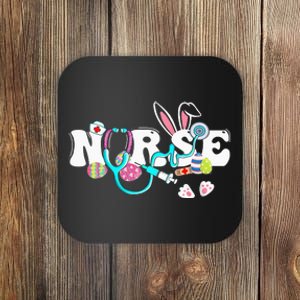 cute Easter Nurse easter bunny Easter Gifts For Nurses Coaster