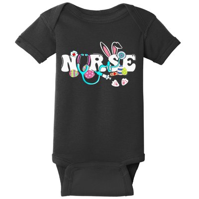 cute Easter Nurse easter bunny Easter Gifts For Nurses Baby Bodysuit