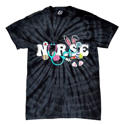 cute Easter Nurse easter bunny Easter Gifts For Nurses Tie-Dye T-Shirt