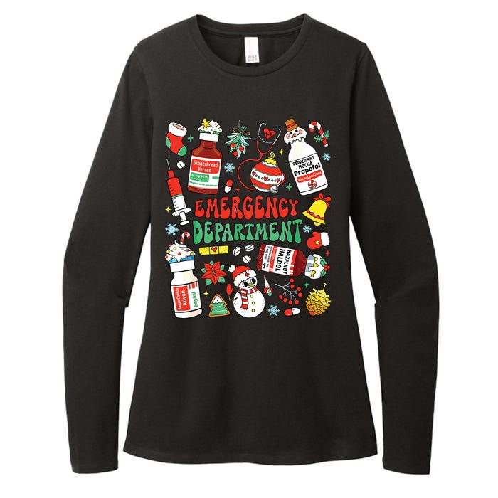 Christmas Er Nurse Emergency Department Er Ed Nurse Tech Womens CVC Long Sleeve Shirt