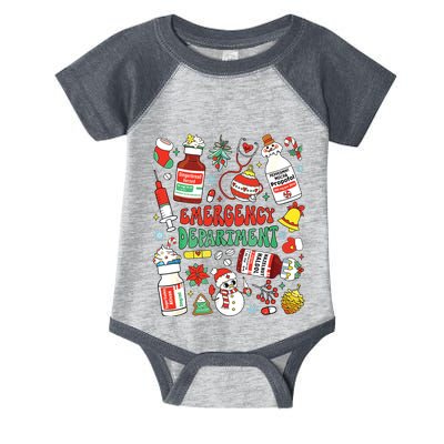 Christmas Er Nurse Emergency Department Er Ed Nurse Tech Infant Baby Jersey Bodysuit