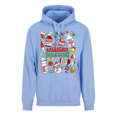 Christmas Er Nurse Emergency Department Er Ed Nurse Tech Unisex Surf Hoodie